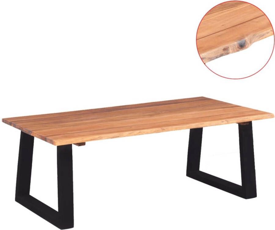 Maison Exclusive Salontafel massief acaciahout 110x60x40 cm