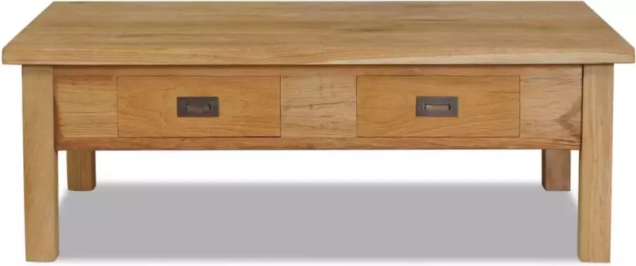 Maison Exclusive Salontafel massief teakhout 100x60x35 cm