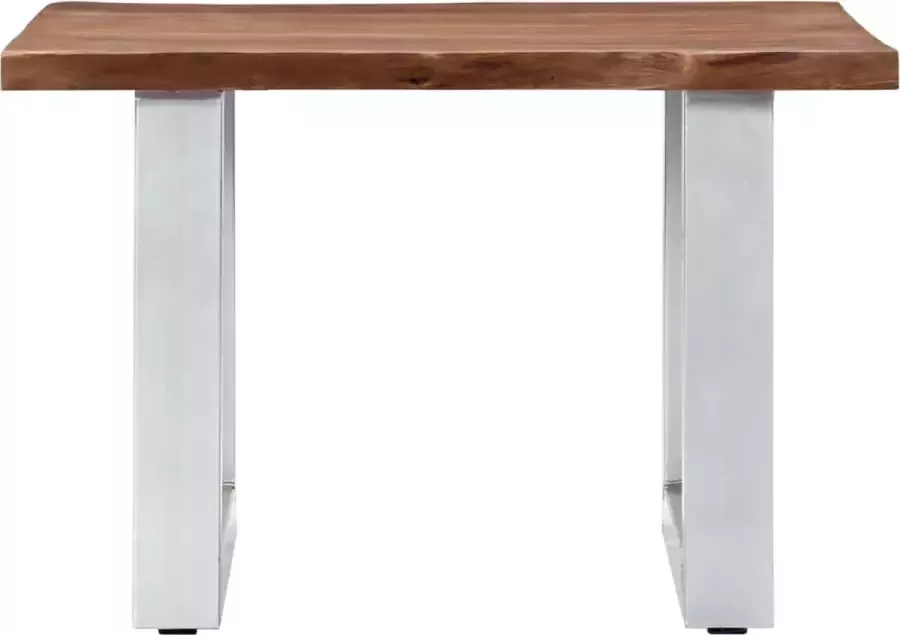 Maison Exclusive Salontafel met natuurlijke randen 60x60x40 cm acaciahout