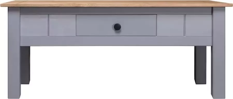 Maison Exclusive Salontafel Panama Range 100x60x45 cm massief grenenhout grijs