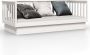 Maison Exclusive Slaapbank 100x200 cm massief grenenhout wit - Thumbnail 2