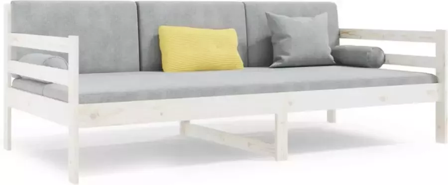 Maison Exclusive Slaapbank 80x200 cm massief grenenhout wit - Foto 8