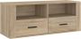 Maison Exclusive Tv-meubel 100x35x40 cm bewerkt hout sonoma eikenkleurig - Thumbnail 1