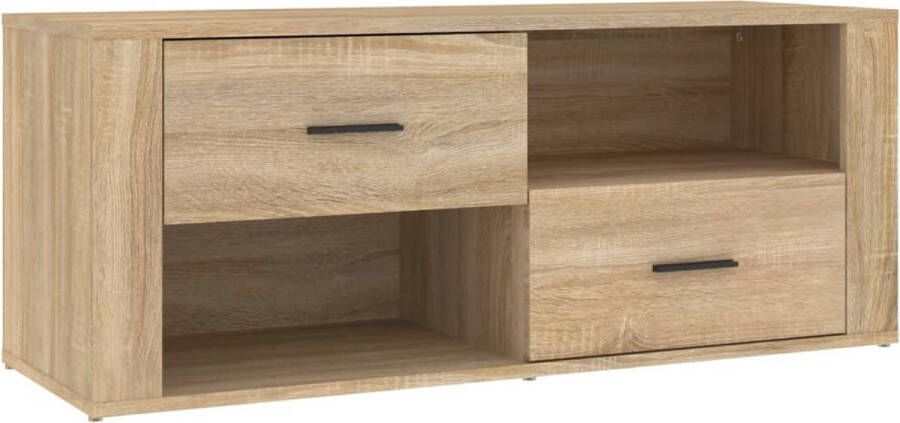 Maison Exclusive Tv-meubel 100x35x40 cm bewerkt hout sonoma eikenkleurig