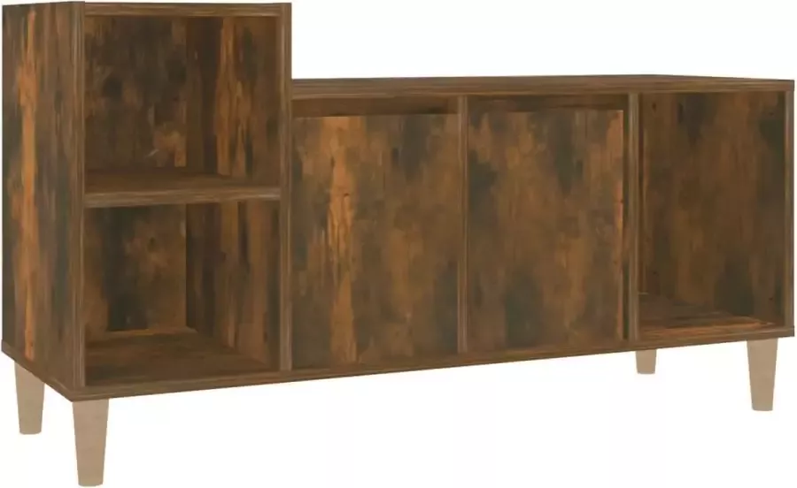 Maison Exclusive Tv-meubel 100x35x55 cm bewerkt hout gerookt eikenkleurig - Foto 2