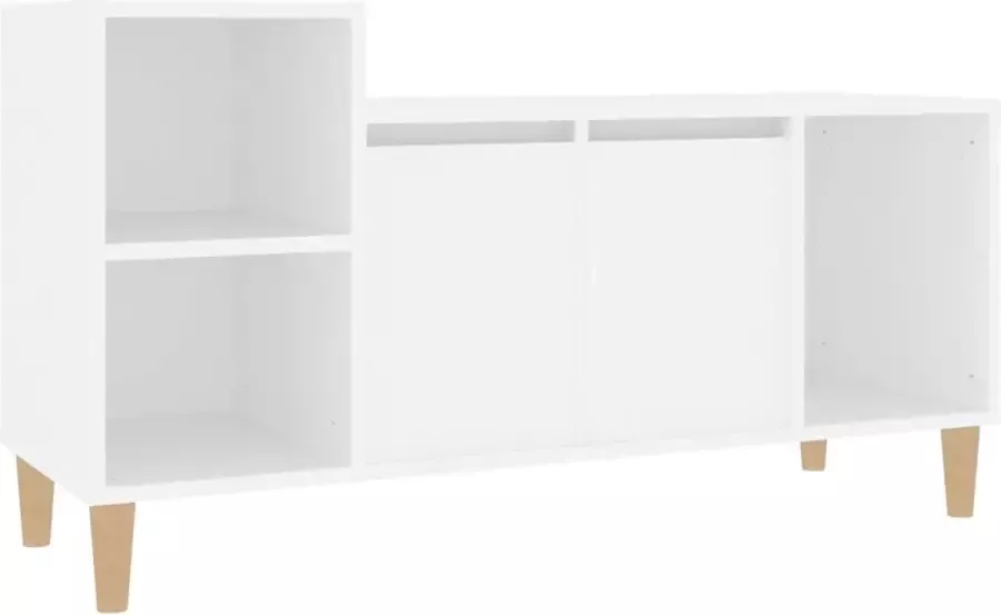 Maison Exclusive Tv-meubel 100x35x55 cm bewerkt hout wit