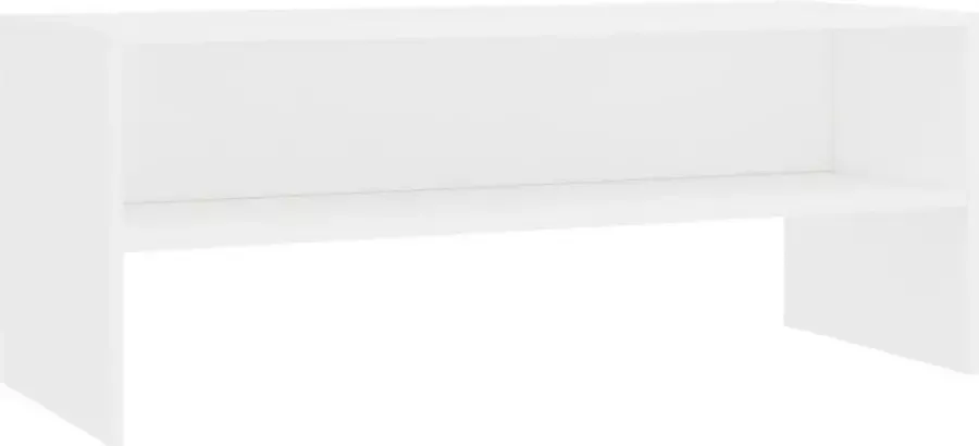 Maison Exclusive Tv-meubel 100x40x40 cm bewerkt hout wit