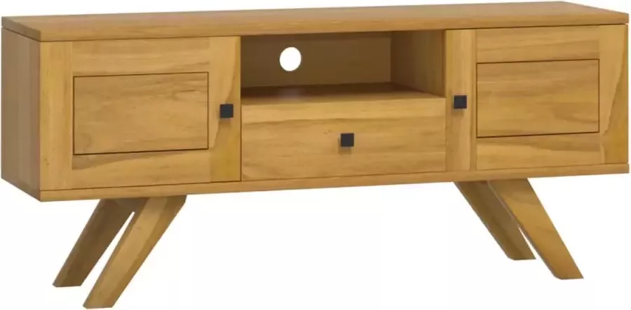 Maison Exclusive Tv-meubel 110x30x50 cm massief teakhout