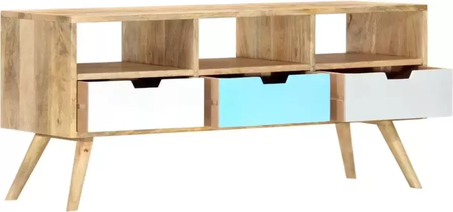 Maison Exclusive Tv-meubel 110x35x48 cm massief mangohout