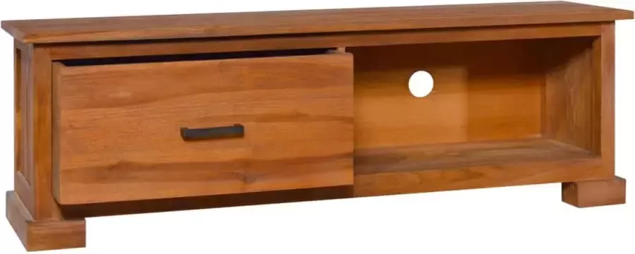 Maison Exclusive Tv-meubel 112x30x37 cm massief teakhout