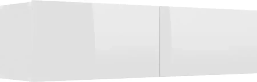 Maison Exclusive Tv-meubel 120x30x30 cm bewerkt hout hoogglans wit