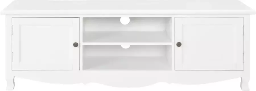 Maison Exclusive Tv-meubel 120x30x40 cm hout wit - Foto 4