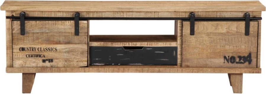 Maison Exclusive Tv-meubel 120x30x40 cm massief mangohout