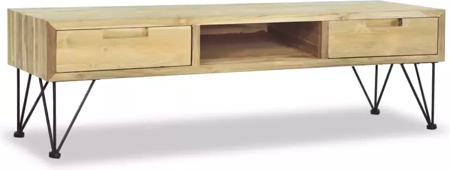 Maison Exclusive Tv-meubel 120x35x35 cm massief teakhout