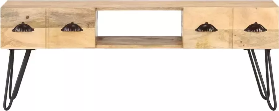 Maison Exclusive Tv-meubel 120x35x45 cm massief mangohout