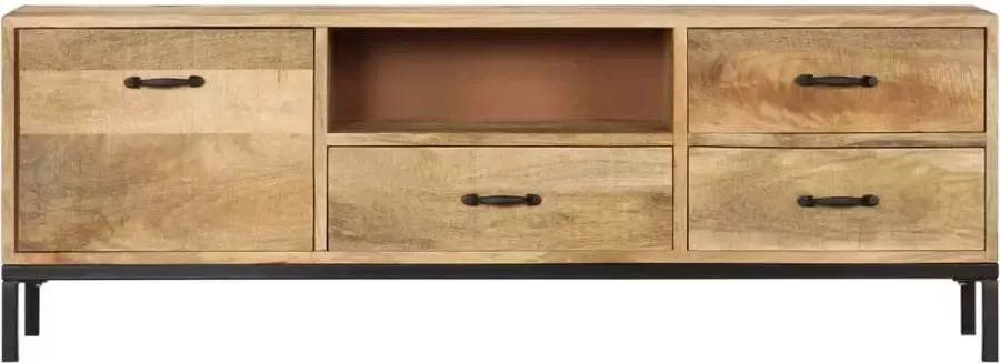 Maison Exclusive Tv-meubel 130x30x45 cm massief mangohout