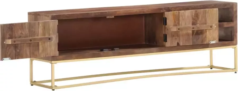 Maison Exclusive Tv-meubel 138x30x46 cm massief mangohout