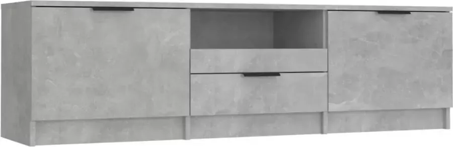 Maison Exclusive Tv-meubel 140x35x40 cm bewerkt hout betongrijs