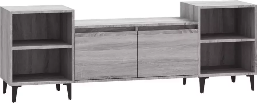 Maison Exclusive Tv-meubel 160x35x55 cm bewerkt hout grijs sonoma eikenkleurig