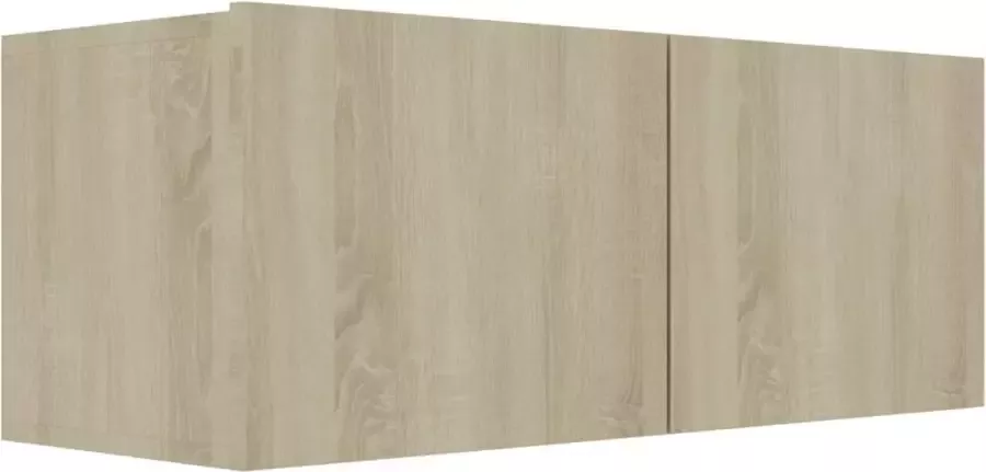Maison Exclusive Tv-meubel 80x30x30 cm bewerkt hout sonoma eikenkleurig