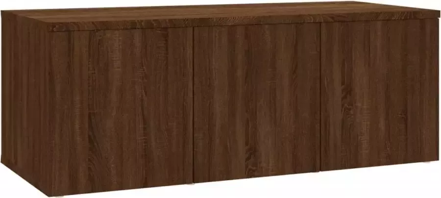 Maison Exclusive Tv-meubel 80x34x30 cm bewerkt hout bruineikenkleurig