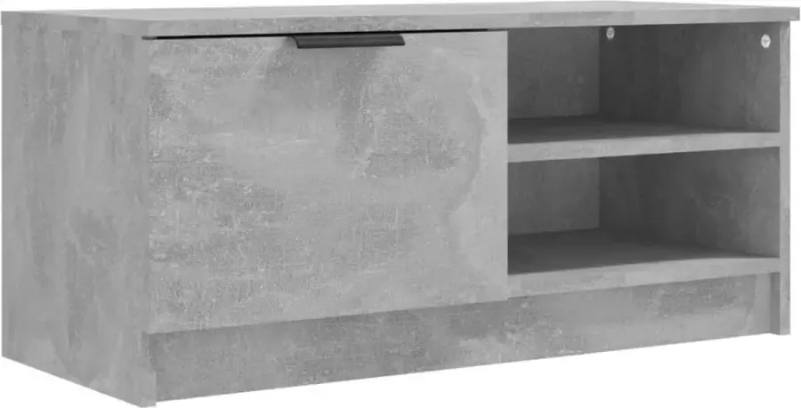 Maison Exclusive Tv-meubel 80x35x36 5 cm bewerkt hout betongrijs