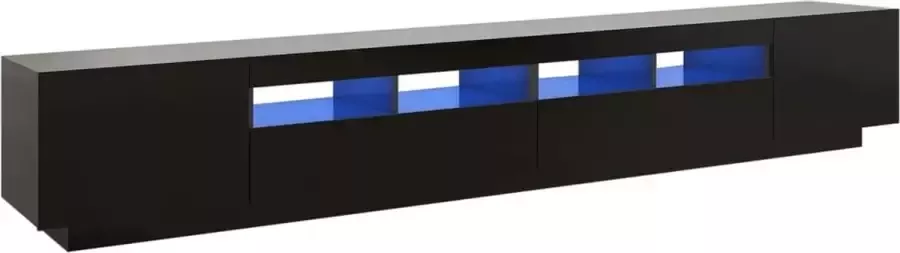 Maison Exclusive Tv-meubel met LED-verlichting 260x35x40 cm zwart
