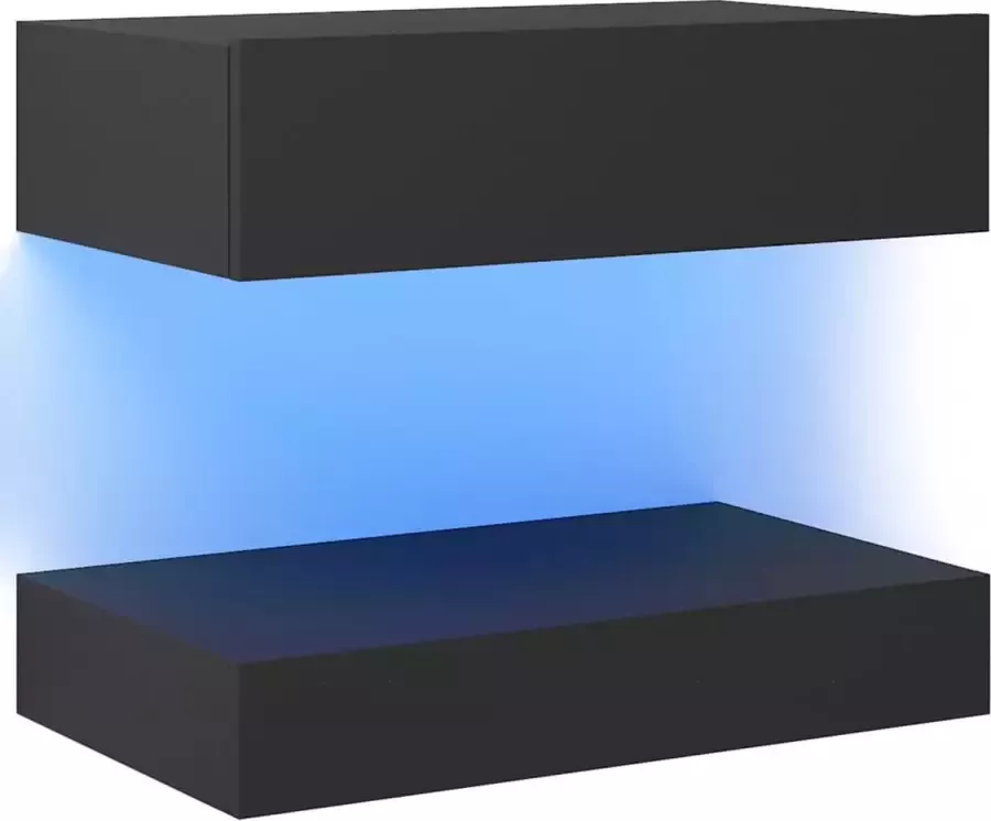 Maison Exclusive Tv-meubel met LED-verlichting 60x35 cm grijs