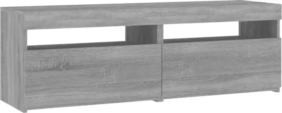 Maison Exclusive Tv-meubels 2 st met LED-verlichting 60x35x40 cm grijs sonoma