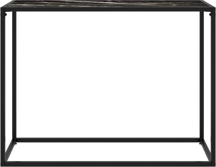 Maison Exclusive Wandtafel 100x35x75 cm gehard glas zwart