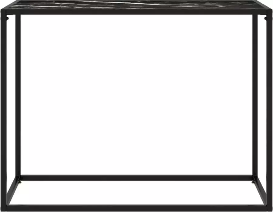 Maison Exclusive Wandtafel 100x35x75 cm gehard glas zwart