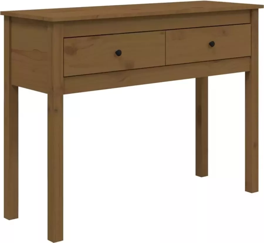 Maison Exclusive Wandtafel 100x35x75 cm massief grenenhout honingbruin