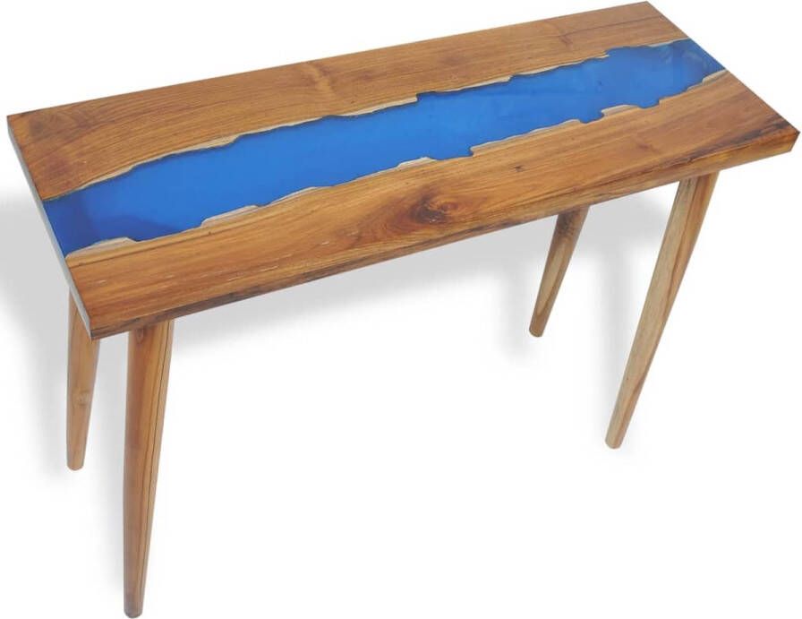 Maison Exclusive Wandtafel 100x35x75 cm teakhout en hars