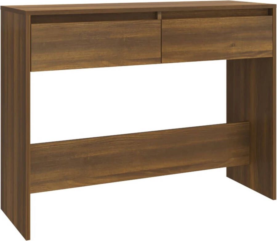 Maison Exclusive Wandtafel 100x35x76 5 spaanplaat bruineikenkleurig
