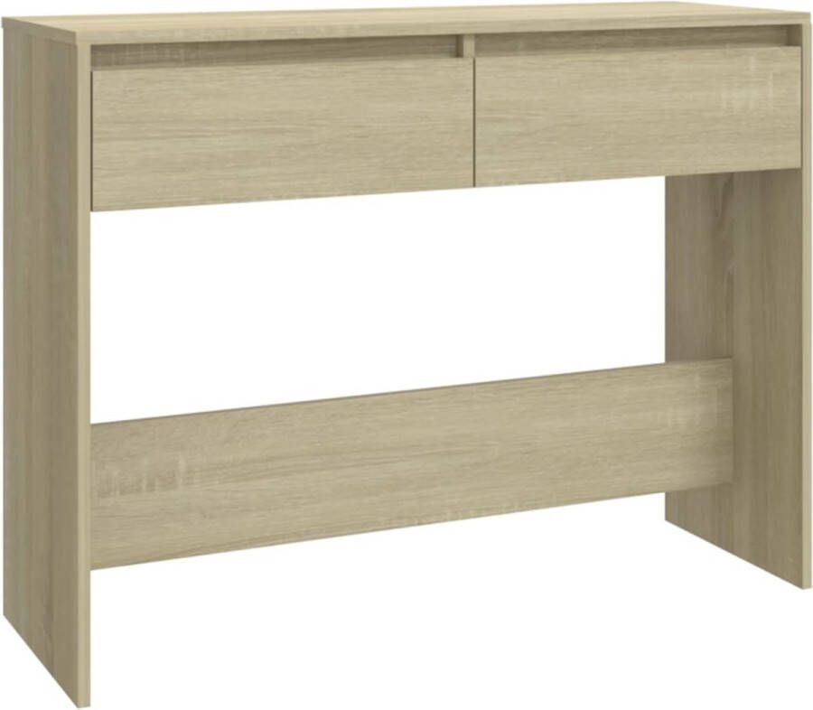 Maison Exclusive Wandtafel 100x35x76 5 spaanplaat sonoma eikenkleurig