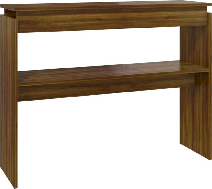 Maison Exclusive Wandtafel 102x30x80 cm bewerkt hout bruineikenkleurig