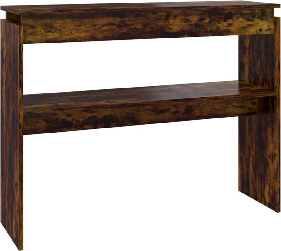Maison Exclusive Wandtafel 102x30x80 cm bewerkt hout gerookt eikenkleurig