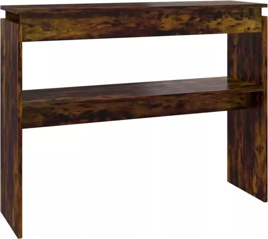Maison Exclusive Wandtafel 102x30x80 cm bewerkt hout gerookt eikenkleurig