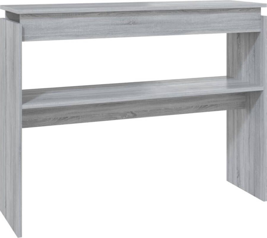 Maison Exclusive Wandtafel 102x30x80 cm bewerkt hout grijs sonoma eikenkleurig