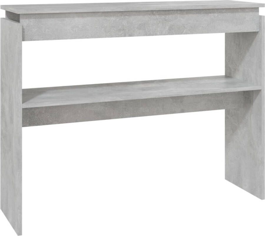 Maison Exclusive Wandtafel 102x30x80 cm spaanplaat betongrijs