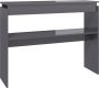 Maison Exclusive Wandtafel 102x30x80 cm spaanplaat hoogglans grijs - Thumbnail 2