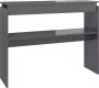 Maison Exclusive Wandtafel 102x30x80 cm spaanplaat hoogglans grijs - Thumbnail 1