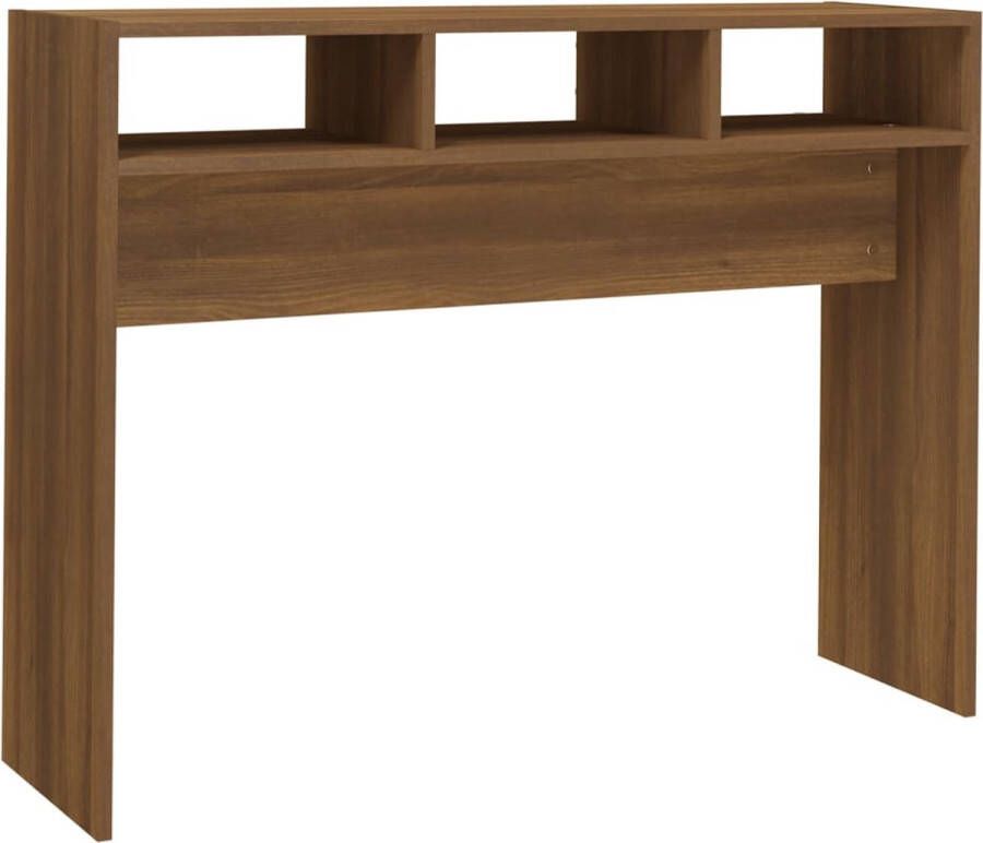 Maison Exclusive Wandtafel 105x30x80 cm bewerkt hout bruineikenkleurig