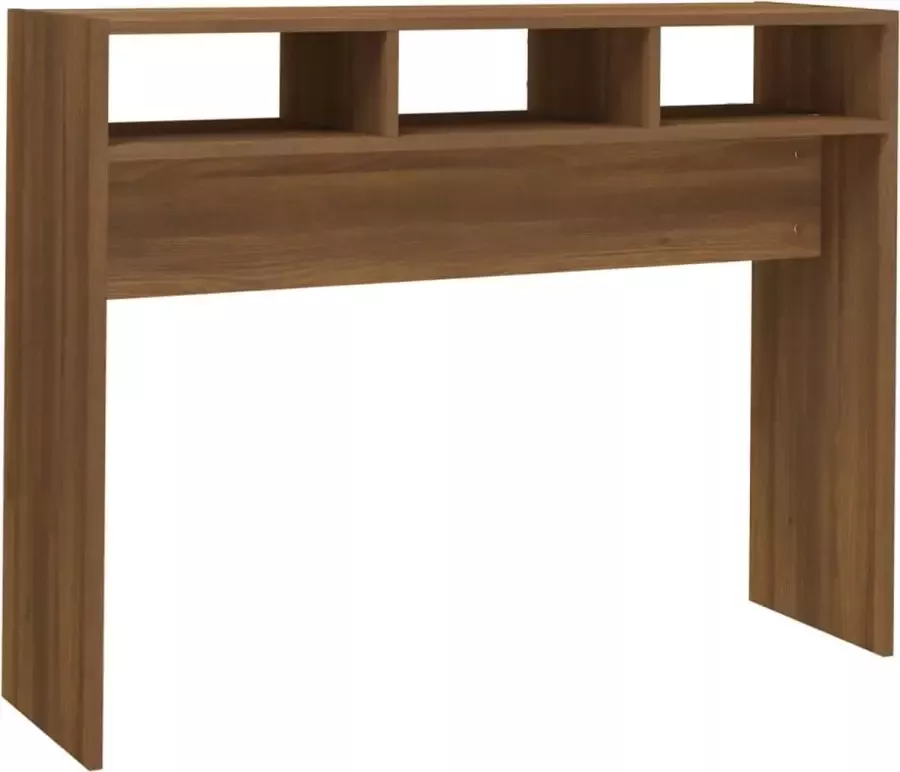 Maison Exclusive Wandtafel 105x30x80 cm bewerkt hout bruineikenkleurig