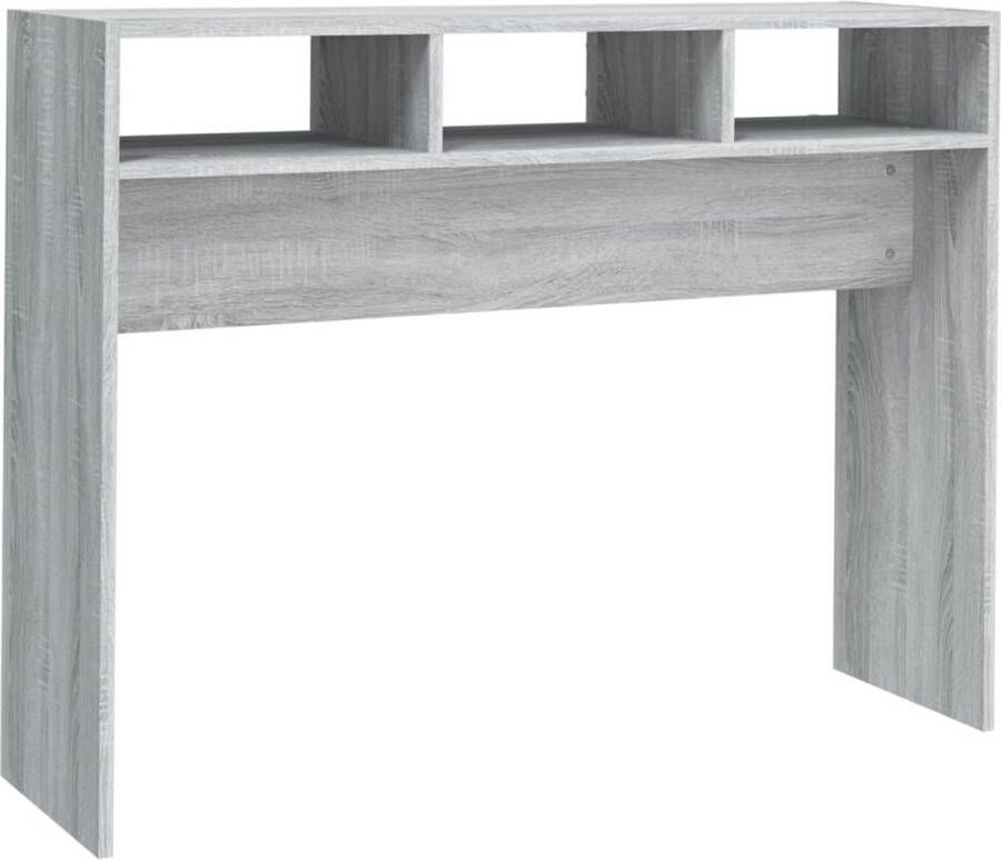 Maison Exclusive Wandtafel 105x30x80 cm bewerkt hout grijs sonoma eikenkleurig