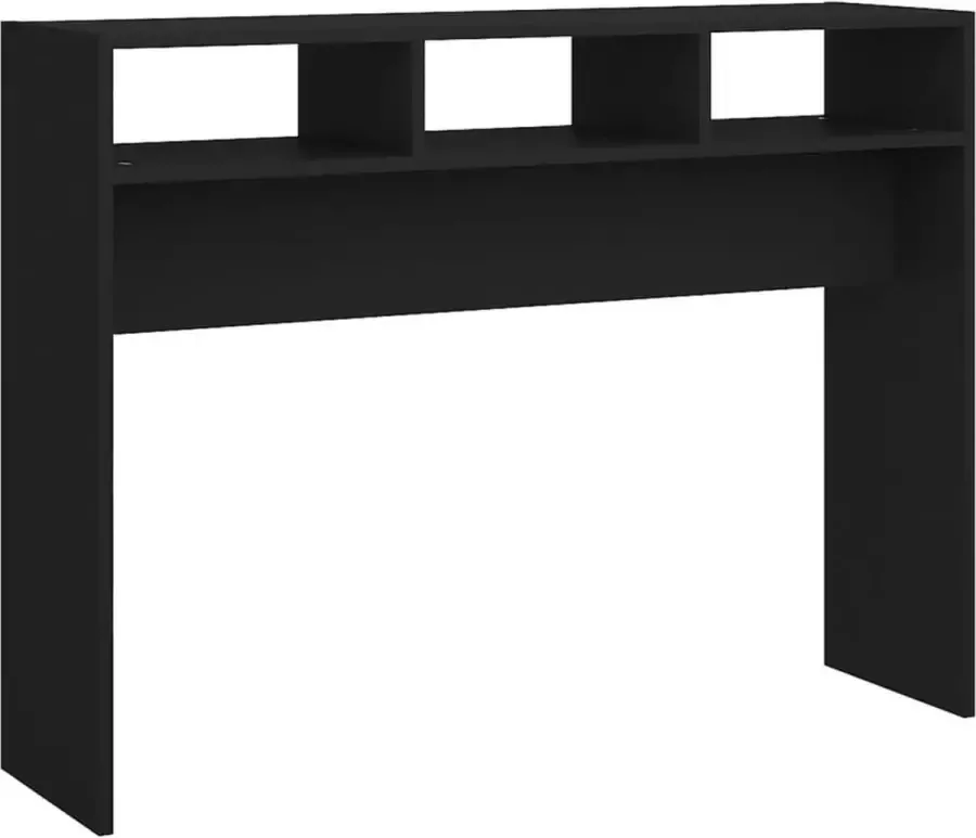 Maison Exclusive Wandtafel 105x30x80 cm spaanplaat zwart