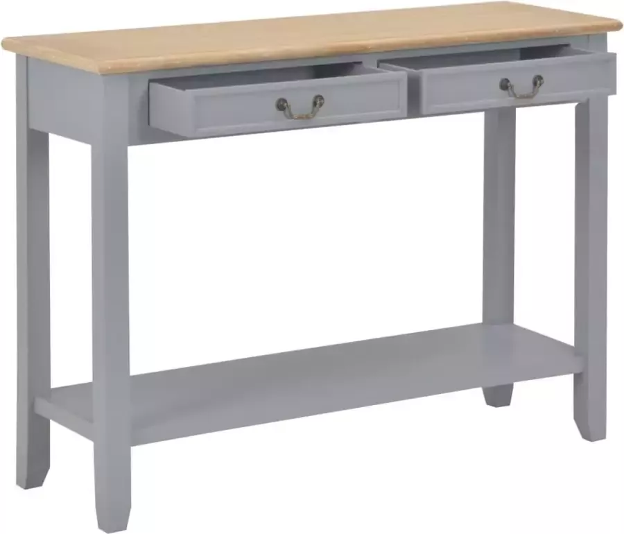 Maison Exclusive Wandtafel 110x35x80 cm hout grijs