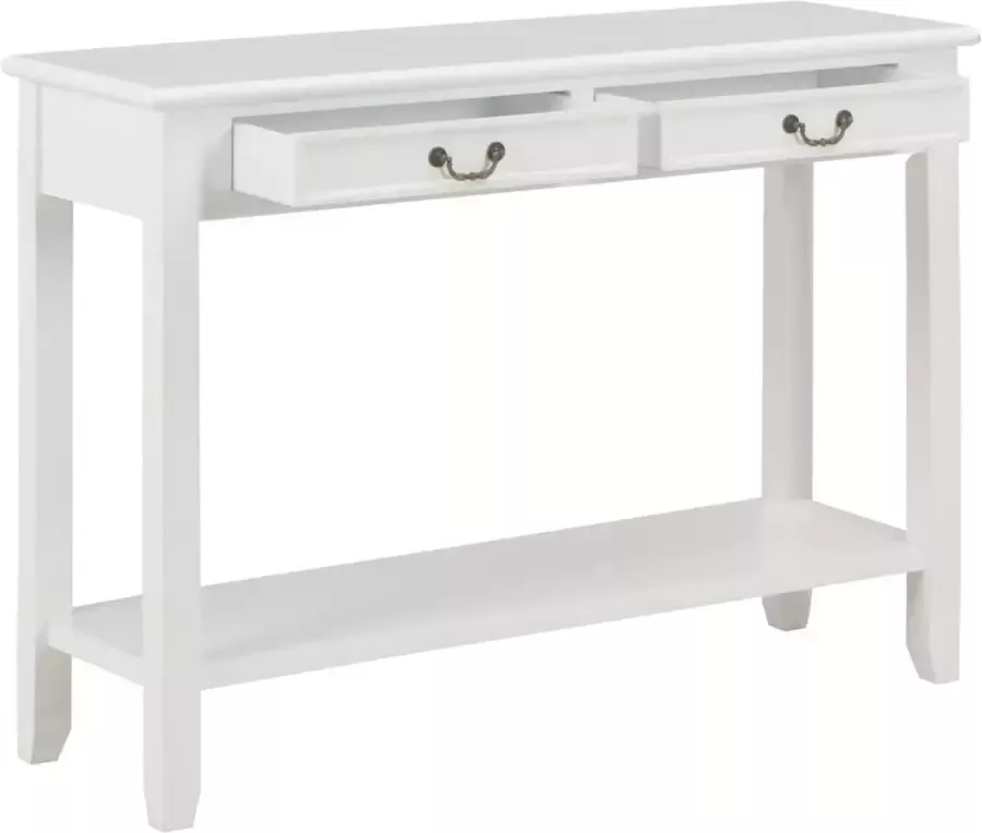 Maison Exclusive Wandtafel 110x35x80 cm hout wit