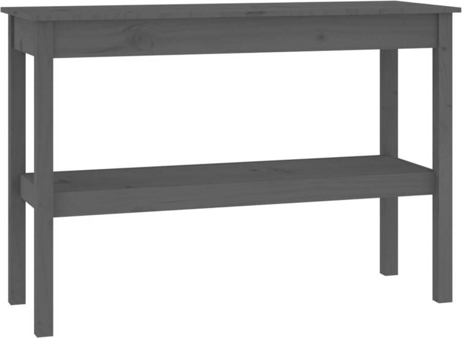 Maison Exclusive Wandtafel 110x40x75 cm massief grenenhout grijs
