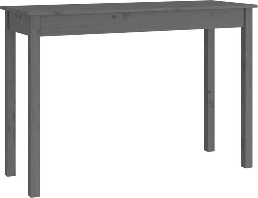 Maison Exclusive Wandtafel 110x40x75 cm massief grenenhout grijs